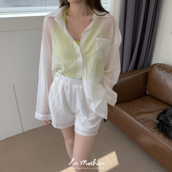 大美背挖肩棉質上衣